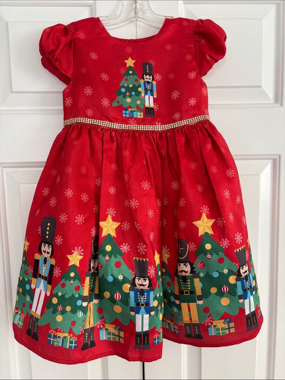 Blueberi Boulevard Red Nutcracker Christmas Dress Girls Size 5 EUC